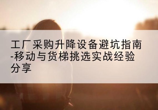 巴里坤移动式升降机怎么选-工厂采购升降设备避坑指南-移动与货梯挑选实战经验分享